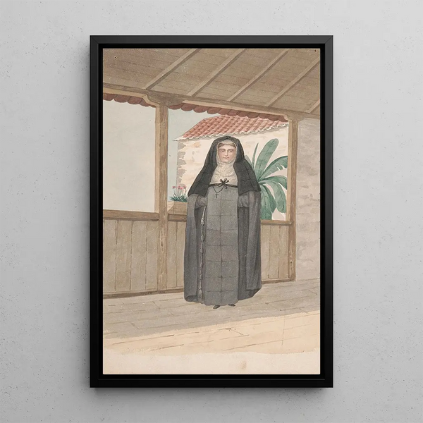 Riproduzione del dipinto Religiosa dell'ordine di Santa Chiara - Alfred Diston