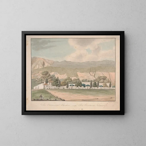 Il giardino botanico vicino a Puerto de la Orotava, Tenerife - Alfred Diston — quadro incorniciato alla parete