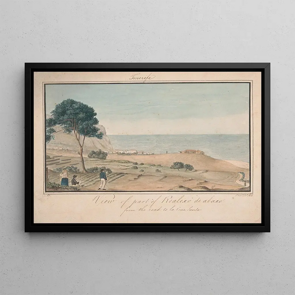 Vista di una parte di Realesco di Abasco dalla strada verso Cruz Santa - Alfred Diston — quadro incorniciato alla parete