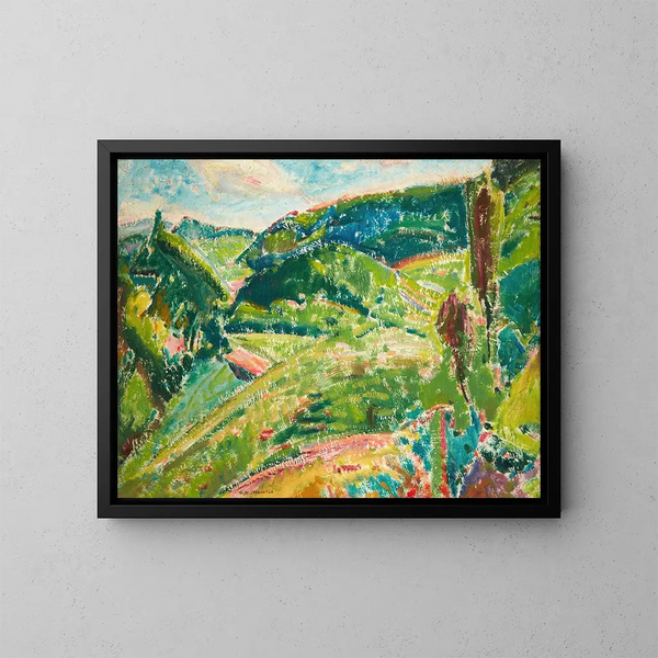 Paesaggio - Alfred Henry Maurer — quadro incorniciato alla parete