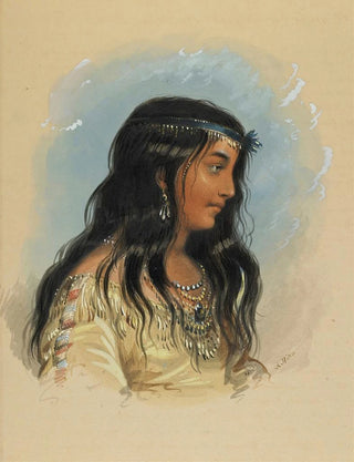 Alfred Jacob Miller - A Young Woman Of The Flat Head Tribe.webp