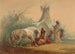 indiano che accarezza il suo cavallo - Alfred Jacob Miller — vista dell’opera