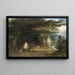 Terrasse di Haddon Hall - Alfred Joseph Woolmer — quadro incorniciato alla parete