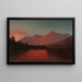 Tramonto sul Silver Lake, Cottonwood Canyon, Utah - Alfred Lambourne — quadro incorniciato alla parete