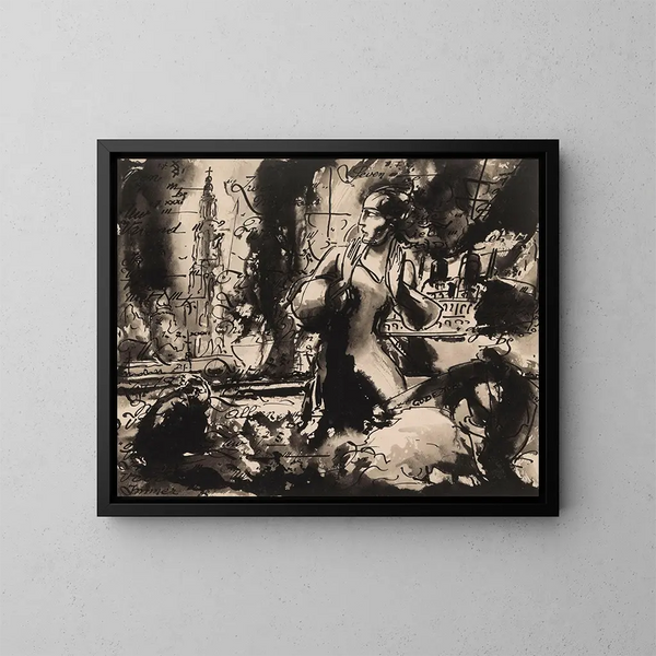 Apparizione - Alfred Ost — quadro incorniciato alla parete