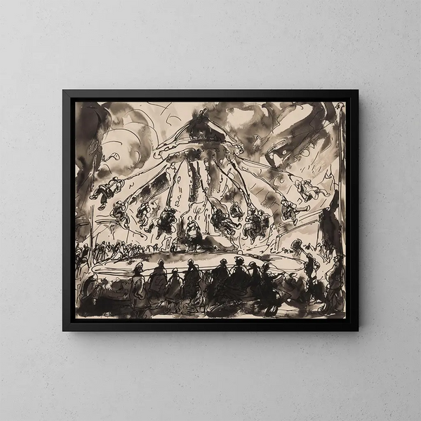 Carrousel - Alfred Ost — quadro incorniciato alla parete