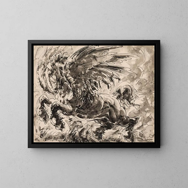 Pegaso - Alfred Ost — quadro incorniciato alla parete