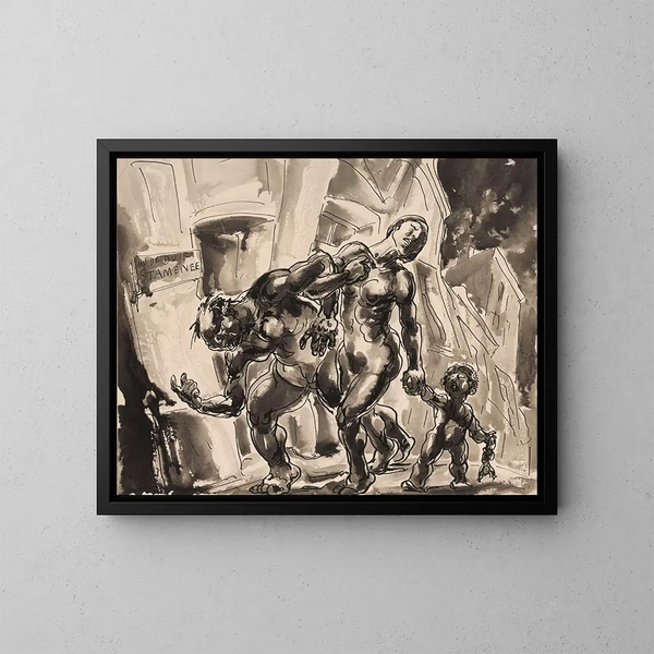 Le ivre - Alfred Ost — quadro incorniciato alla parete