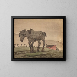 Alfred Ost - Verlatenheid Het oude paard.webp