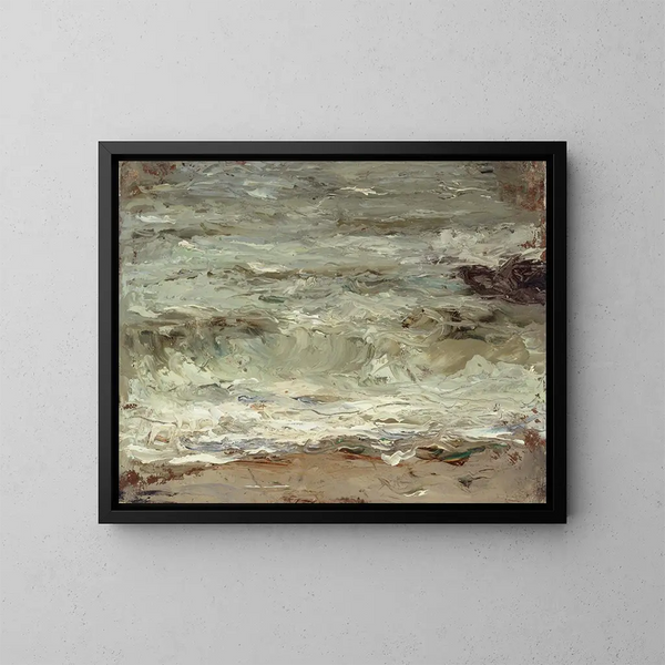 La grande onda di Kanagawa - Alfred Philippe Roll — quadro incorniciato alla parete