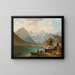 sul lago Achensee, Tirolo - Alfred Schönberger — quadro incorniciato alla parete