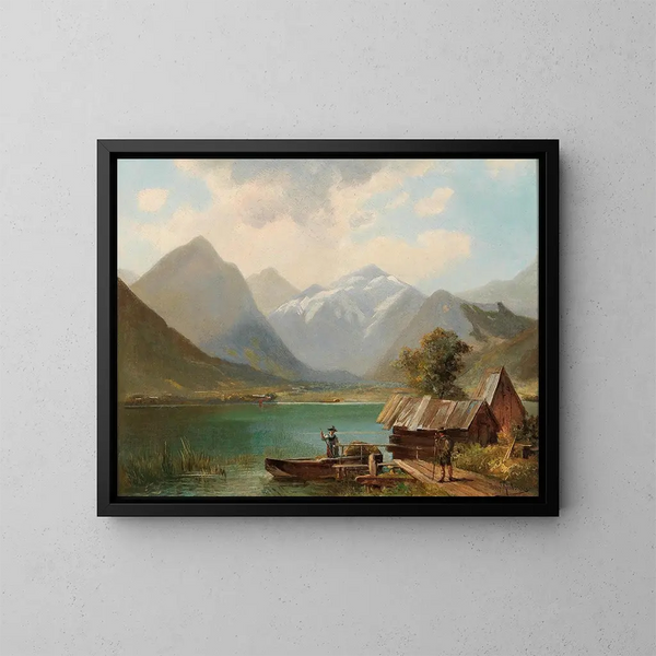 sul lago Achensee, Tirolo - Alfred Schönberger — quadro incorniciato alla parete