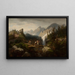 Contrebandiers dans le montagne dei Tatras - Alfred Schoupp — quadro incorniciato alla parete
