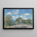 Dopo mezzogiorno di maggio vicino a Moret-sur-Loing - Alfred Sisley — quadro incorniciato alla parete