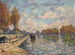 La Seine à Suresnes - Alfred Sisley — vista dell’opera