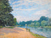 La Tamise avec l'église de Hampton - Alfred Sisley — vista dell’opera