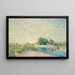 Le Barrage du canal du Loing, Saint-Mammès - Alfred Sisley — quadro incorniciato alla parete