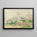 Gli alberi di mele in fiore - Alfred Sisley — quadro incorniciato alla parete