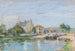 Case sul bordo della chiusa della Gazonne - Alfred Sisley — vista dell’opera