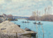 La Seine à Port-Marly, tas de sable - Alfred Sisley — vista dell’opera