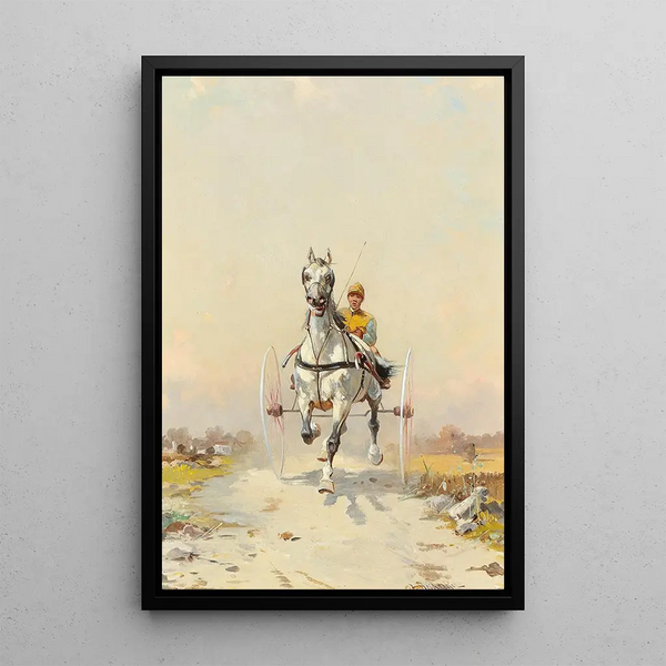 Trotteurs all'allenamento - Alfred Steinacker — quadro incorniciato alla parete