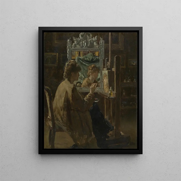 Artista nel suo studio - Alfred Stevens — quadro incorniciato alla parete
