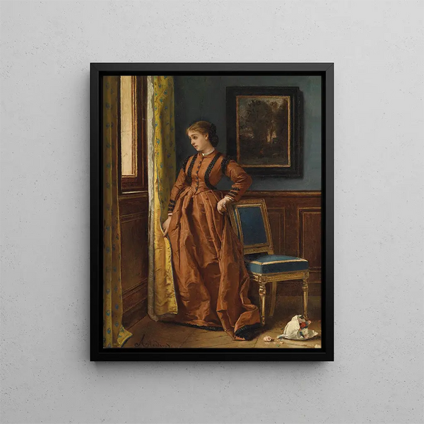 Déjà - Alfred Stevens — quadro incorniciato alla parete