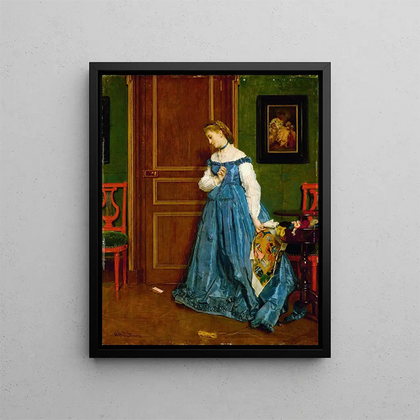 Hésitation Madame Monteaux - Alfred Stevens — quadro incorniciato alla parete