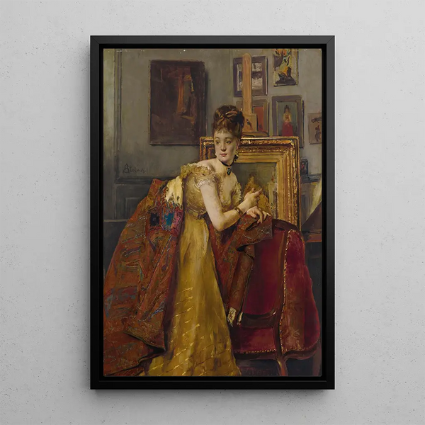 La toilette de bal - Alfred Stevens — quadro incorniciato alla parete
