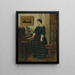 L'assenza - Alfred Stevens — quadro incorniciato alla parete