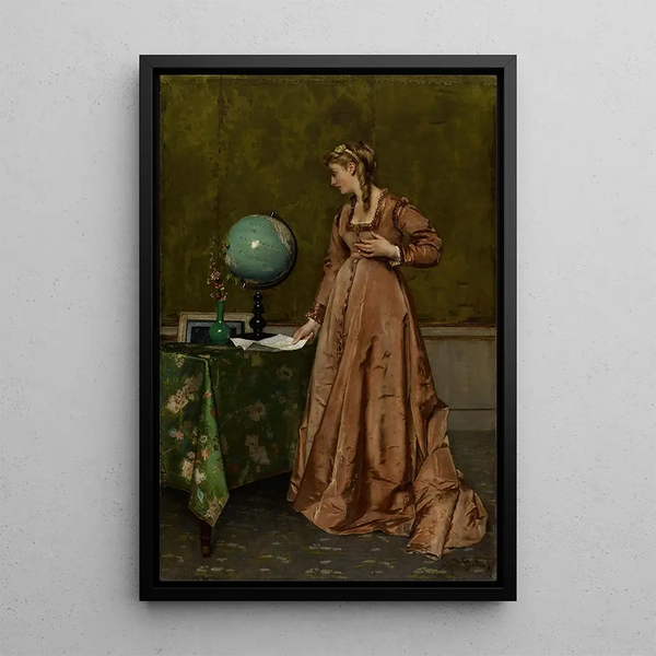 Riproduzione del dipinto Nouvelles de loin - Alfred Stevens