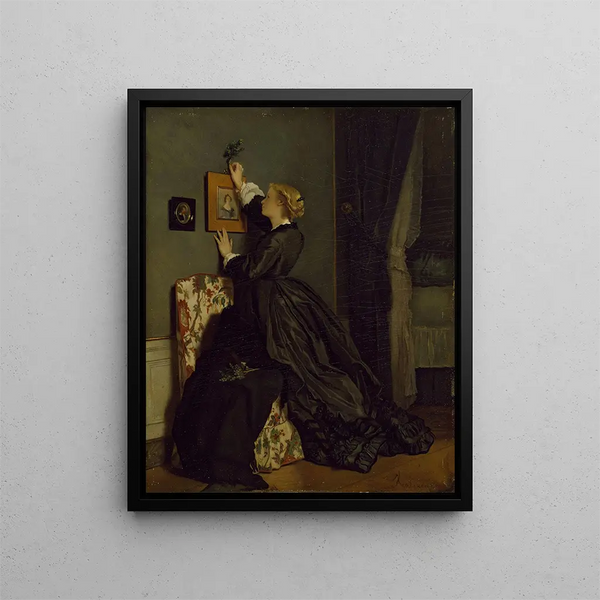 Domenica delle Palme - Alfred Stevens — quadro incorniciato alla parete