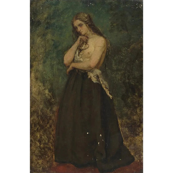 Studio di un modello - Alfred Stevens — quadro incorniciato alla parete
