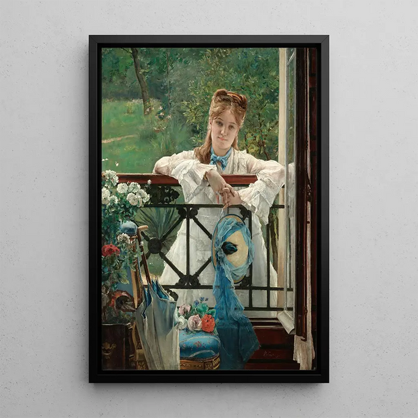 Riproduzione del dipinto Un Bleuet - Alfred Stevens