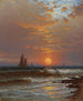 Vele al tramonto - Alfred Thompson Bricher — vista dell’opera