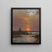 Vele al tramonto - Alfred Thompson Bricher — quadro incorniciato alla parete
