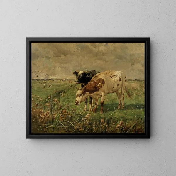 Agrimonie comune - Alfred Verwee — quadro incorniciato alla parete