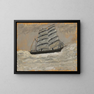 Alfred Wallis - Sailing Ship in a Stormy Sea.webp
