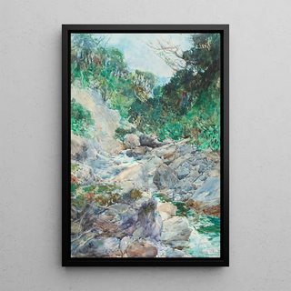 Alfred Walsh - An alpine stream Otira.webp