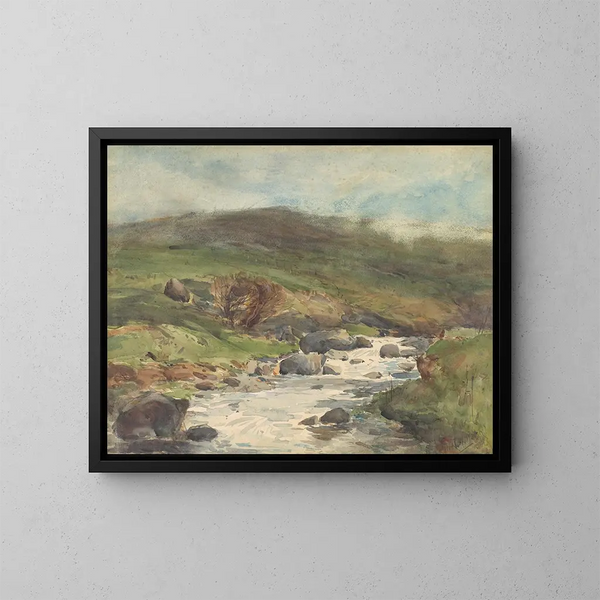 Ruisseau de montagne à Kaikoura - Alfred Walsh — quadro incorniciato alla parete