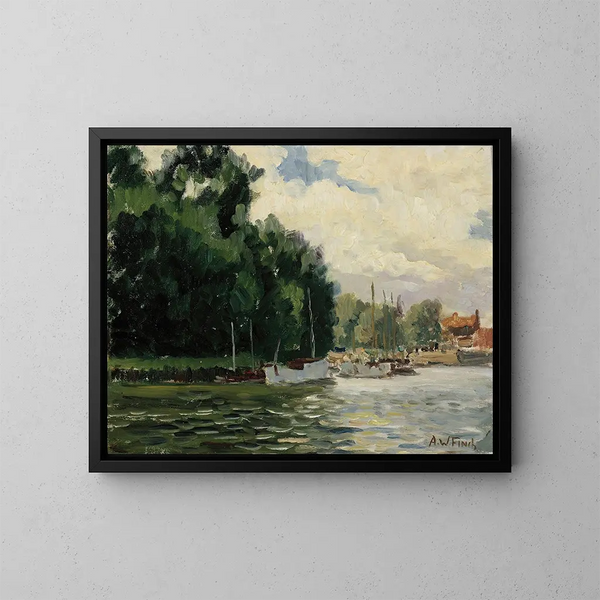 Thames a Richmond - Alfred William Finch — quadro incorniciato alla parete