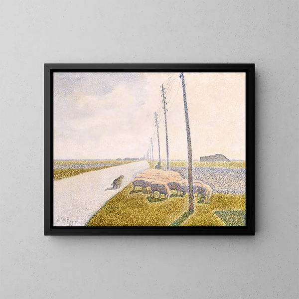 La route vers Nieuport - Alfred William Finch — quadro incorniciato alla parete