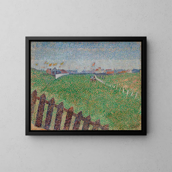 L'ippodromo di Wellington sotto la pioggia a Ostenda - Alfred William Finch — quadro incorniciato alla parete