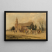 Vecchia chiesa di Bruton a Williamsburg, Virginia, all'epoca di Lord Dunmore - Alfred Wordsworth Thompson — quadro incorniciato alla parete