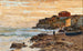 Bateau da pesca sulla spiaggia al tramonto - Alfred Zoff — vista dell’opera