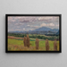 Paesaggio con spighe di mais - Alfred Zoff — quadro incorniciato alla parete