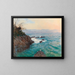 Una vista della costa di Nervi - Alfred Zoff — quadro incorniciato alla parete
