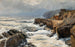 Riviera, onde che si infrangono a Boccadasse - Alfred Zoff — vista dell’opera