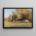 Paesaggio estivo con mucche - Alfred Zoff — quadro incorniciato alla parete