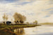 Un matin brumeux, il sentiero di molo a Shepperton - Alfred de Bréanski — vista dell’opera